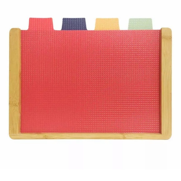 Art & Cook 5-Pc. Bamboo Board & Cutting Mat Set for Meat/Vegetables/Chicken/Fish - Picture 2 of 2